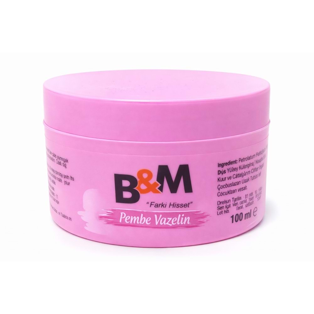 B&M Vazelin Pembe 100 Ml 12*