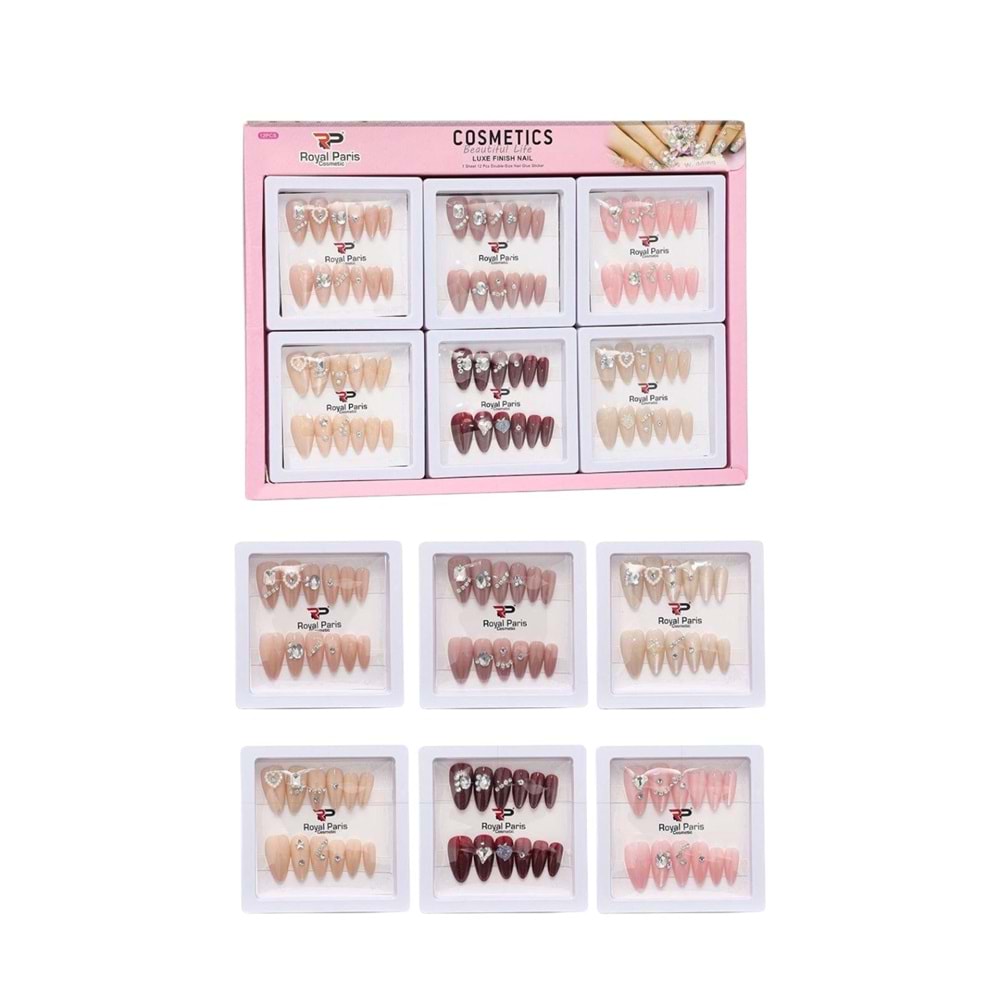 Royal Paris Taşlı Takma Tırnak Rc-463