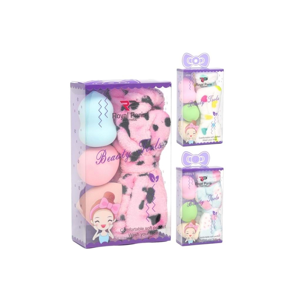 Royal Paris Sünger Ve Saç Bandı Seti Rc344 6*