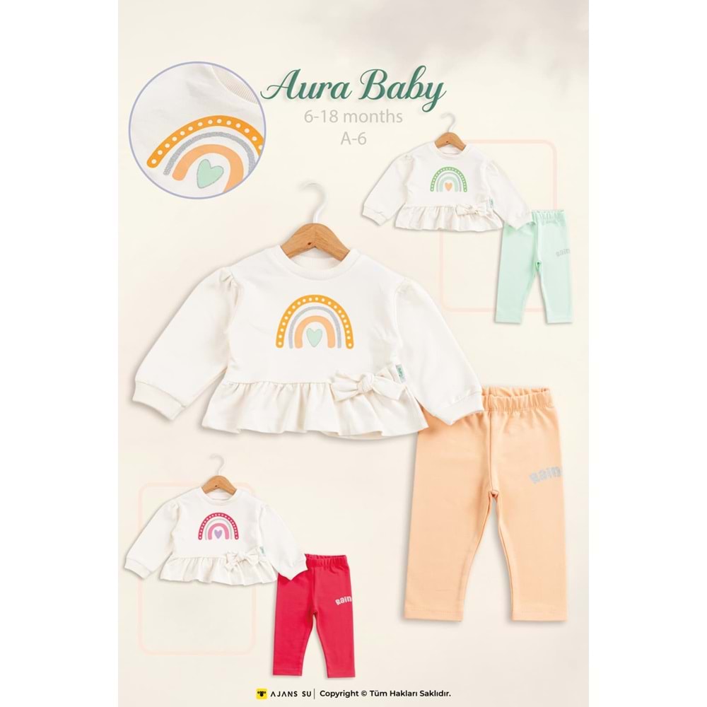 Aura Baby Raınbow Kız Takım 6-18 Ay A-6