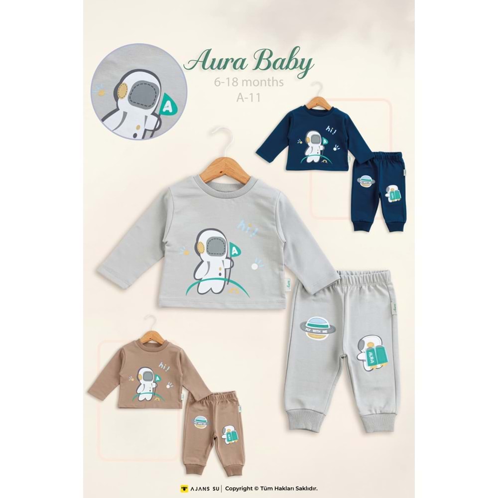 Aura Baby Astronot Erkek Takım 6-18 A-11