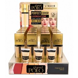 Gsport Polo Gold Şişe Fondöten E-08 24*