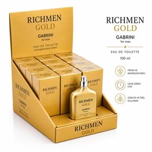 Gabrini Rıchmen Gold Erkek Parfüm 100 ml 12*