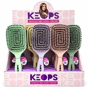 Keops Masajlı Saç Açma Fırçası 12*