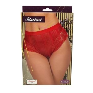 K-1009 Sistina Yüksek Çizgili Kırımızı