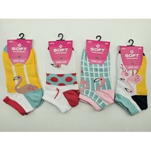 Soft Ladies Lüx Patik Çorap 12*