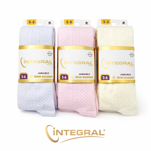 İntegral Jakarlı Çocuk Külotlu Çorap 5-6 Yaş