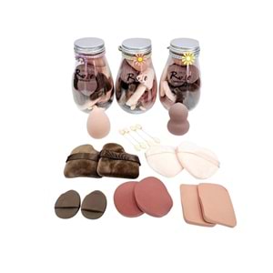 Rose Çoklu Kavanoz Sünger Lotus RGM30