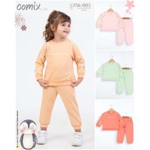 Comix Symbol Kız Takım 6-24 ay Pembe 25K-003
