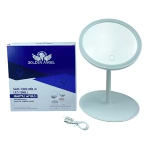 Golden Angel Işıklı Yuvarlak Makyaj Aynası AYN145