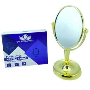 Golden Angel Metalize Çift Taraf Makyaj Aynası AYN193