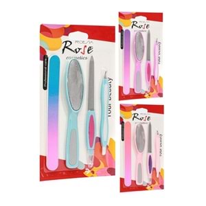 Rose 4lü Kartlı Manikür Seti RF85