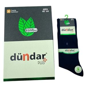 Dündar Erkek Bambu İnce Yazlık Çorap 12*