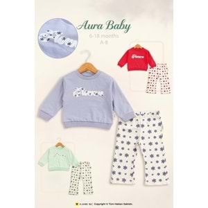 Aura Baby Flowers Kız Takım 6-18 Ay A-8
