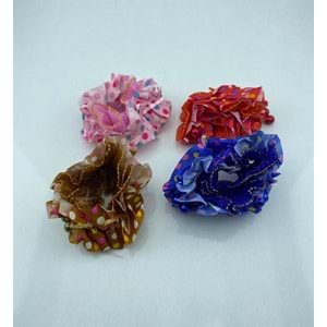 Boncuk Fırfırlı Lastik Toka CD12C 12*