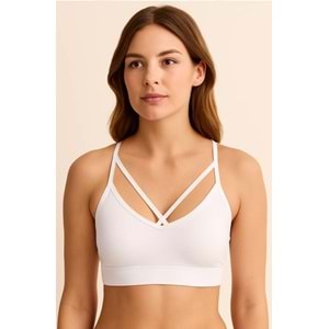 Liza İp Askılı Çapraz Pedli Crop 730 6*