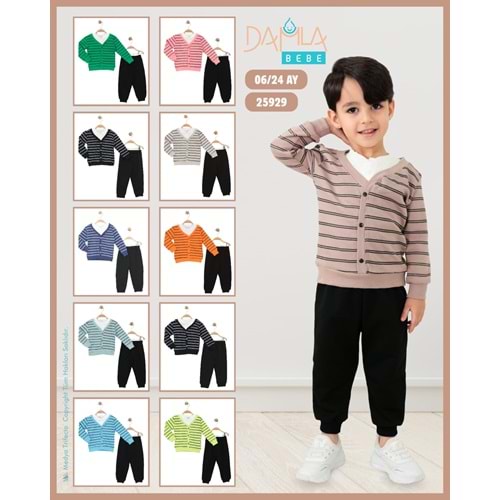 Damla Bebe 06-24 Ay Çizgili Takım 25929