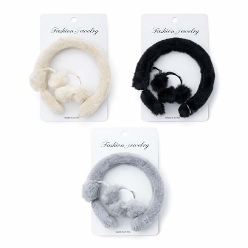 Tüylü Set Taç ile Lastik Toka 83 05 21 12*