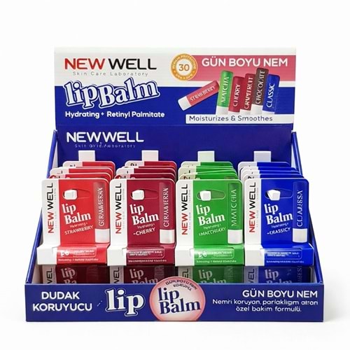 New Well Standlı Lip Balım 36*