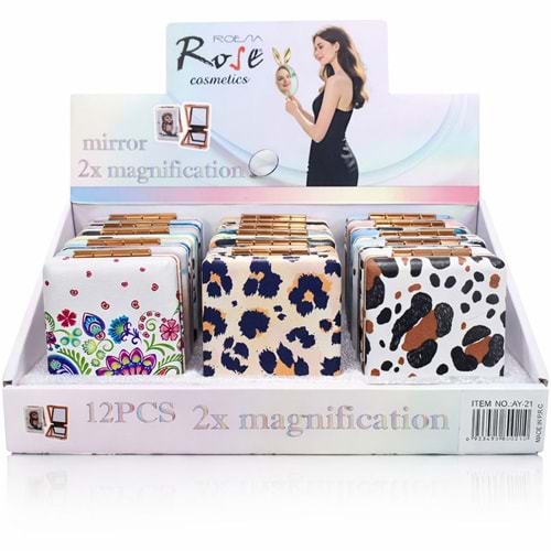 Rose Katlanabilir Cep Aynası ay-21 12*