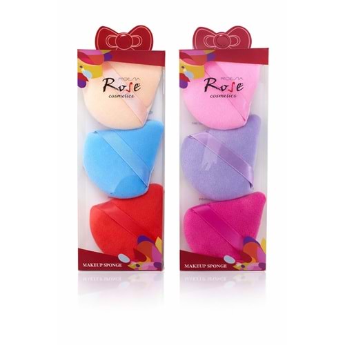 Rose 3lü Pudra Süngeri rgm-14 12*
