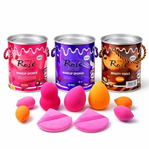 Rose Çoklu Kavanoz Sünger rf106 12*