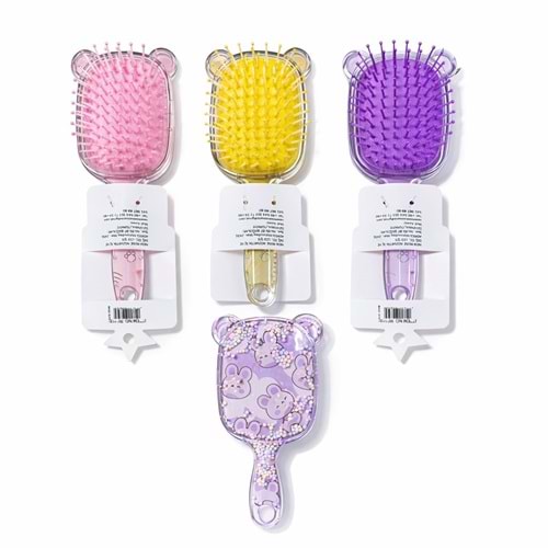 Rose Boncuklu Oval Tarak rf113