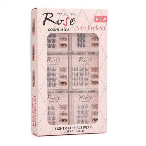 Rose Tek Tek Takma Kirpik Seti r1104-3 12*