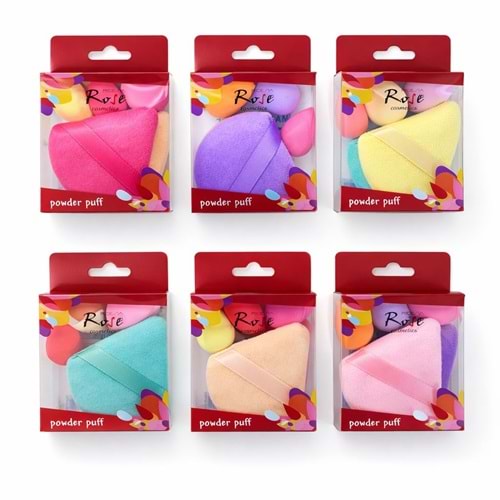 Rose 5li Karma Makyaj Süngeri rgm21 12*