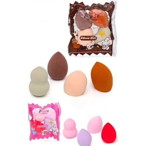 Rose 4lü Armut Sünger Çantalı rf105 12*