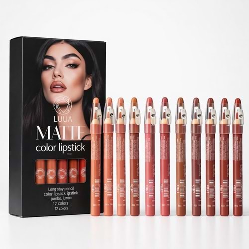 Lua Kalemtraşlı Dudak Kalemi 12*