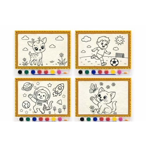 Çocuk Tuval Boyama Seti