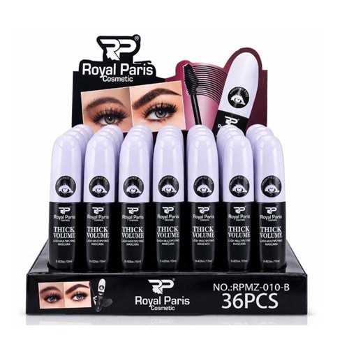 Royal Paris Siyah Beyaz Maskara rpmz010b 36*