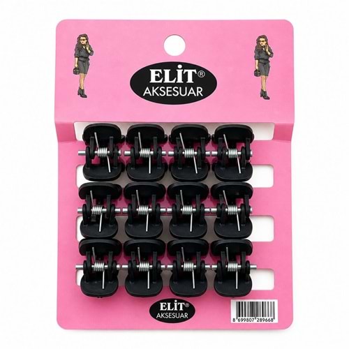 Elit 12li Siyah Mini Mandal Toka