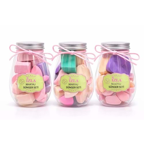 İzla Oval Kavanoz Sünger Seti İzla-514 12*