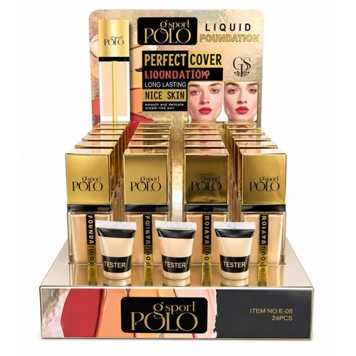 Gsport Polo Gold Şişe Fondöten E-08 24*