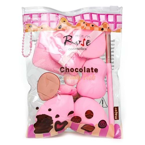 Rose 10lu Fırça Sünger Seti rf08s 12*