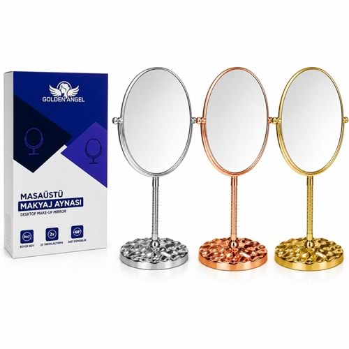 Golden Angel Ayaklı Lüx Makyaj Aynası AYN-189