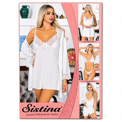 Sistina 6lı Penye Gecelik Set 1701