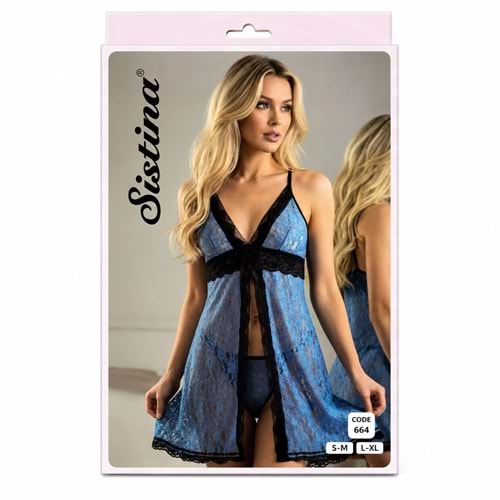Sistina Dantelli Fantazi Gecelik 664