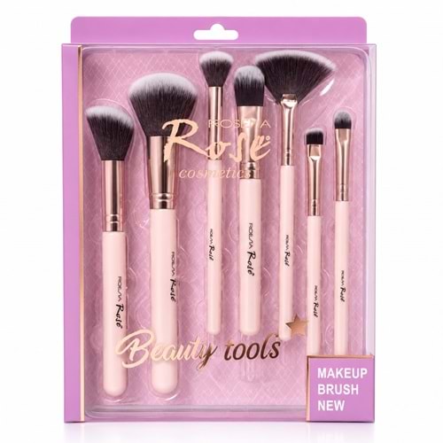 Rose 7li Lila Fırça Seti rf04s 6*