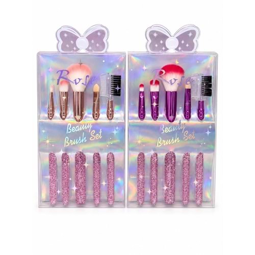 Rose 5li Simli Fırça Setti rf05a 6*