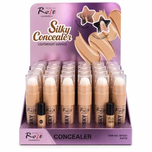 Rose Fırçalı Süngerli Concealer rf8311 24*