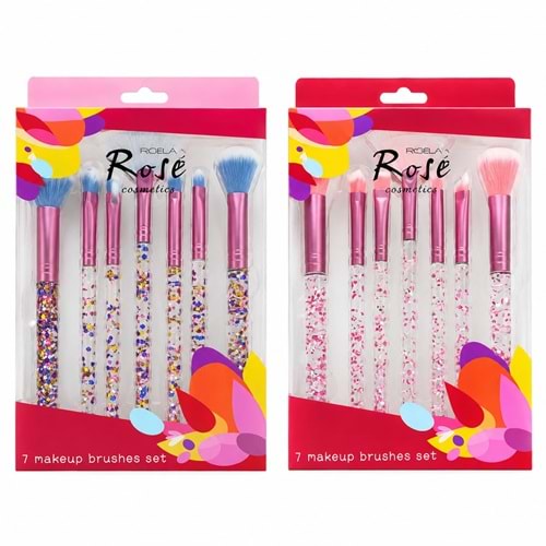 Rose 7Lİ Simli Fırça Seti RF-36 6*