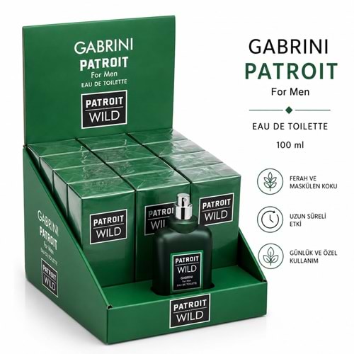 Gabrini Patroit Erkek Parfüm 50ml 12*