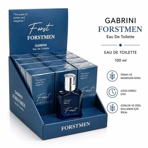 Gabrini Forstmen Erkek Parfüm 100ml 12*