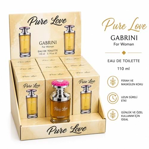 Gabrini Pure Love Bayan Parfüm 110ml 12*