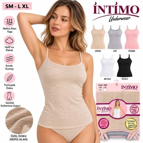İntimo Nefes Alan Bayan Atlet Sm-Lxl 1803 6*