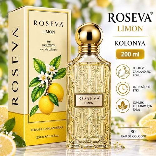 Roseva Kolonya Limon 200ml