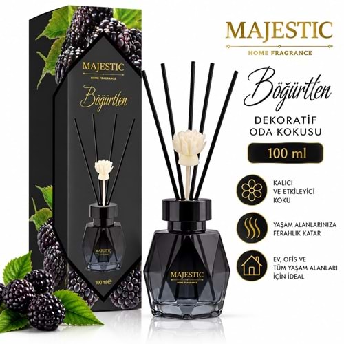 Majestic Kristal Dekoratif Oda Kokusu Böğürtlen 100 ml